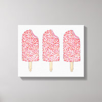 Rosa Strawberry Eclair Popsicles Popsicles Kunst