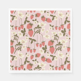 Rosa Strawberry Floral Paper Napkin Serviette