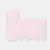 Rosa Streifen 1 Geschenkschachtel (Ungefaltet)