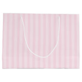 Rosa Streifen 1 Große Geschenktüte (Rückseite)