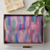 Rosa Streifen Abstrakt Seidenpapier (Geschenk)
