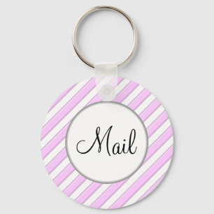 Rosa Streifen auf dem Schlüsselanhänger für die di