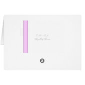 Rosa Streifen auf Weiß (Rückseite Horizontal)