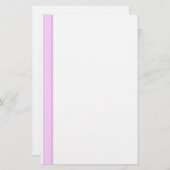 Rosa Streifen auf weißem, unbeschichtetem Boden Briefpapier (Vorne/Hinten)