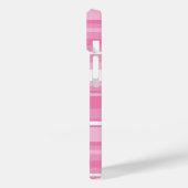 Rosa Streifen Case-Mate iPhone Hülle (Rückseite / Links)