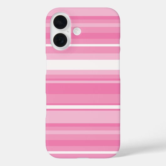 Rosa Streifen Case-Mate iPhone Hülle (Rückseite)