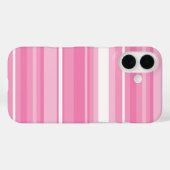 Rosa Streifen Case-Mate iPhone Hülle (Rückseite (Horizontal))