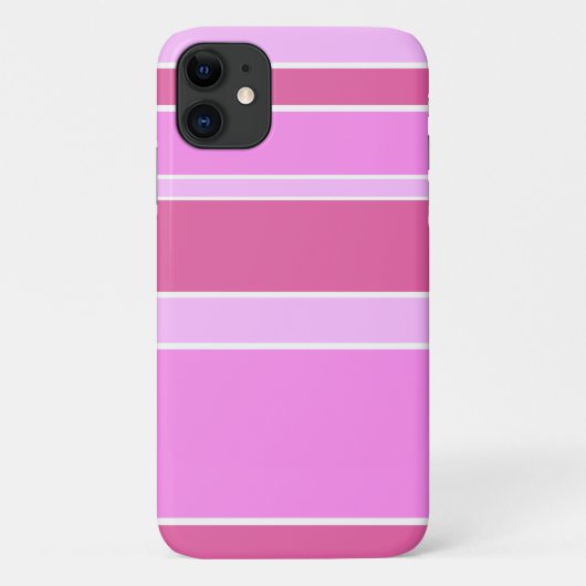 Rosa Streifen Case-Mate iPhone Hülle (Rückseite)