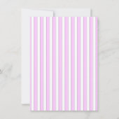 Rosa Streifen Custom Bridal Dusche Einladungen (Vorderseite)