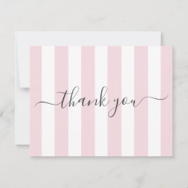 Rosa Streifen Danke Notiz