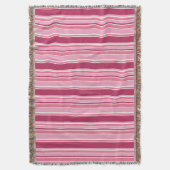 Rosa Streifen Decke (Vorderseite Vertikal)