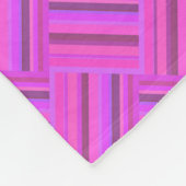 Rosa Streifen diagonales Webmuster Fleecedecke (Ecke)