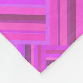 Rosa Streifen diagonales Webmuster Fleecedecke (Ecke)
