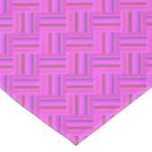 Rosa Streifen diagonales Webmuster Tischdecke (Schrägansicht)