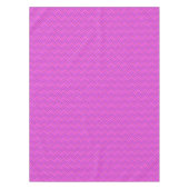 Rosa Streifen diagonales Webmuster Tischdecke (Vorderseite)