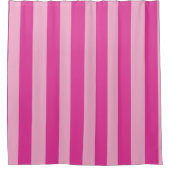Rosa Streifen  Duschvorhang (Vorderseite)
