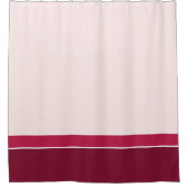 Rosa Streifen Duschvorhang (Vorderseite)