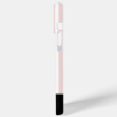 Rosa Streifen Eiffelturm Case-Mate iPhone Hülle (Rückseite / Links)