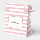 Rosa Streifen Elegant Gold Erstklassige Goldene Ko Geschenkschachtel (Rückseite)