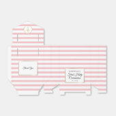 Rosa Streifen Elegant Gold Erstklassige Goldene Ko Geschenkschachtel (Ungefaltet)