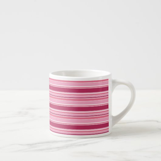 Rosa Streifen Espressotasse (Rechts)