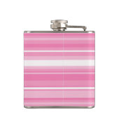 Rosa Streifen Flachmann (Rückseite)