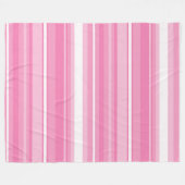 Rosa Streifen Fleecedecke (Vorderseite (Horizontal))