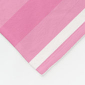 Rosa Streifen Fleecedecke (Ecke)