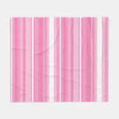 Rosa Streifen Fleecedecke (Vorderseite (Horizontal))
