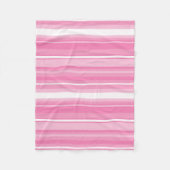 Rosa Streifen Fleecedecke (Vorderseite)