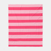 Rosa Streifen Fleecedecke (Vorderseite)