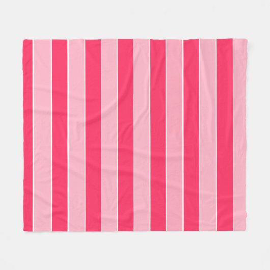 Rosa Streifen Fleecedecke (Vorderseite (Horizontal))