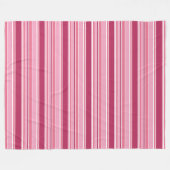 Rosa Streifen Fleecedecke (Vorderseite (Horizontal))