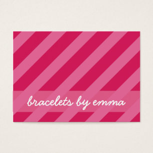 "Rosa Streifen-" Freundschafts-Armband-Karte