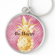 Rosa Streifen Gelbe Ananas