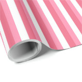 Rosa Streifen Geschenkpapier (Rolleneckpunkt)