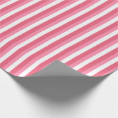 Rosa Streifen Geschenkpapier (Ecke)