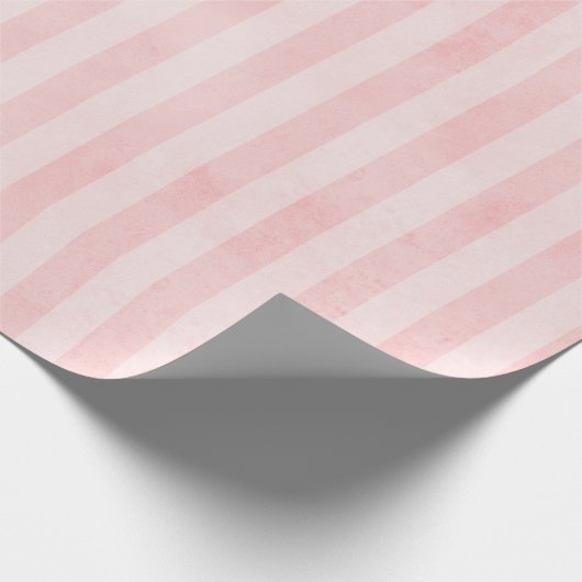 Rosa Streifen Geschenkpapier (Ecke)