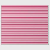 Rosa Streifen Geschenkpapier (Flach)