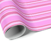 Rosa Streifen Geschenkpapier (Rolleneckpunkt)