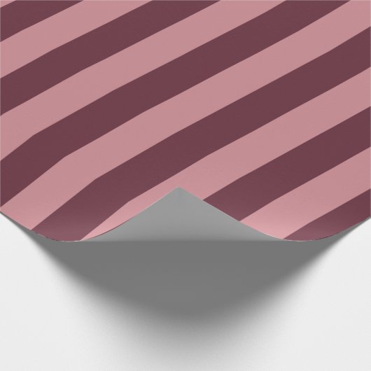 Rosa Streifen Geschenkpapier (Ecke)