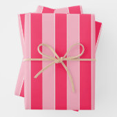 Rosa Streifen Geschenkpapier Set (Beispiel)
