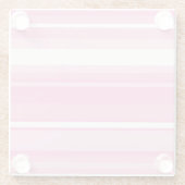 Rosa Streifen Glasuntersetzer (Rückseite)