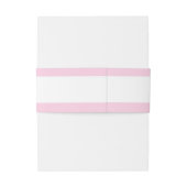 Rosa Streifen Gold Rahmen Blume Hochzeit Einladungsbanderole (Rückseitenbeispiel)