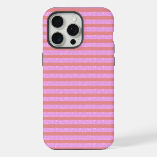 Rosa Streifen-Handyhülle iPhone Hülle (Rückseite)