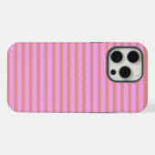 Rosa Streifen-Handyhülle iPhone Hülle (Rückseite (Horizontal))