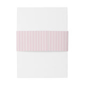 Rosa Streifen Hochzeit Einladungsbanderole (Rückseitenbeispiel)