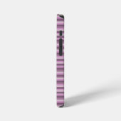 Rosa Streifen iPhone Hülle (Linke Seite)