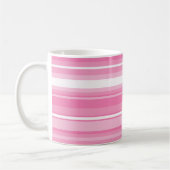 Rosa Streifen Kaffeetasse (Links)