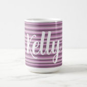 Rosa Streifen Kaffeetasse (Mittel)